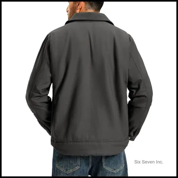 Heavy Winter Work Jacket Fleece Lined Waterproof Duck Canvas Utility Coat